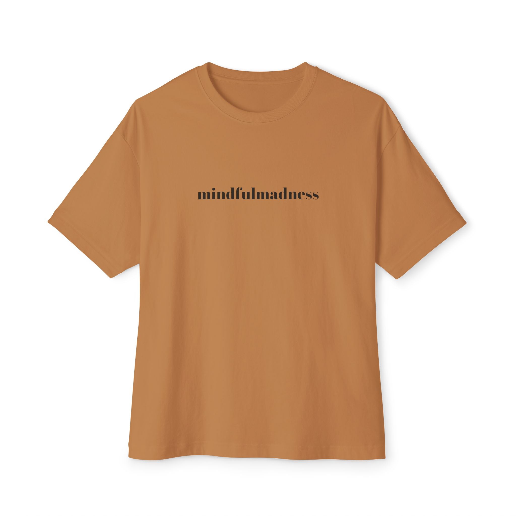 Mindful Madness Boxy Tee — Minimal Graphic Oversized T‑Shirt