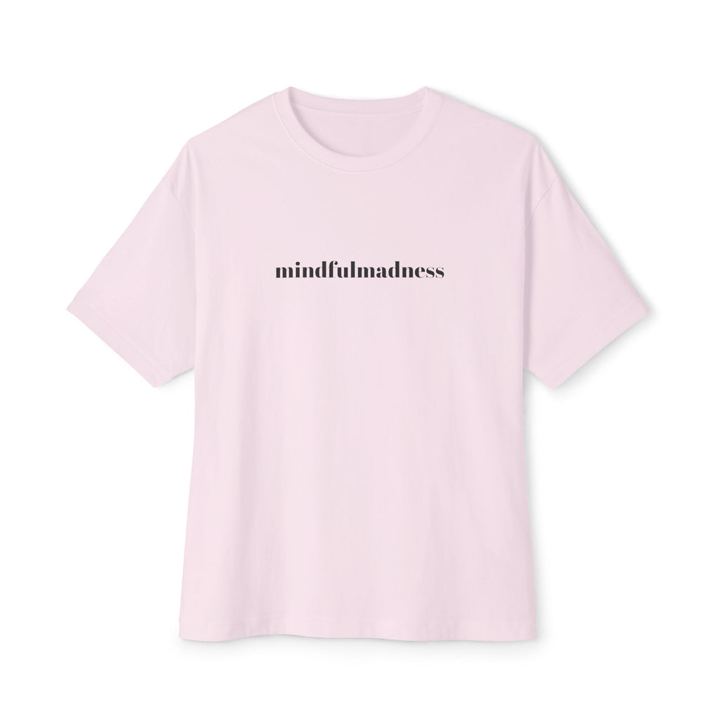 Mindful Madness Boxy Tee — Minimal Graphic Oversized T‑Shirt