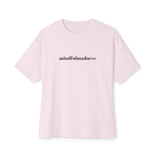 Mindful Madness Boxy Tee — Minimal Graphic Oversized T‑Shirt