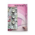 Pink Street Art Journal – "Write in me." Hardcover Notebook for Creative Journaling
